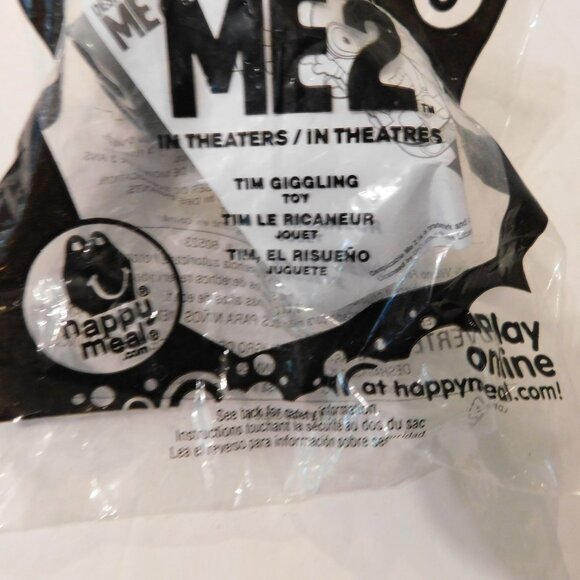 Despicable Me 2 Tim Giggling McDonalds Happy Meal Toy Kids Fun New In Package - Picture 2 of 5